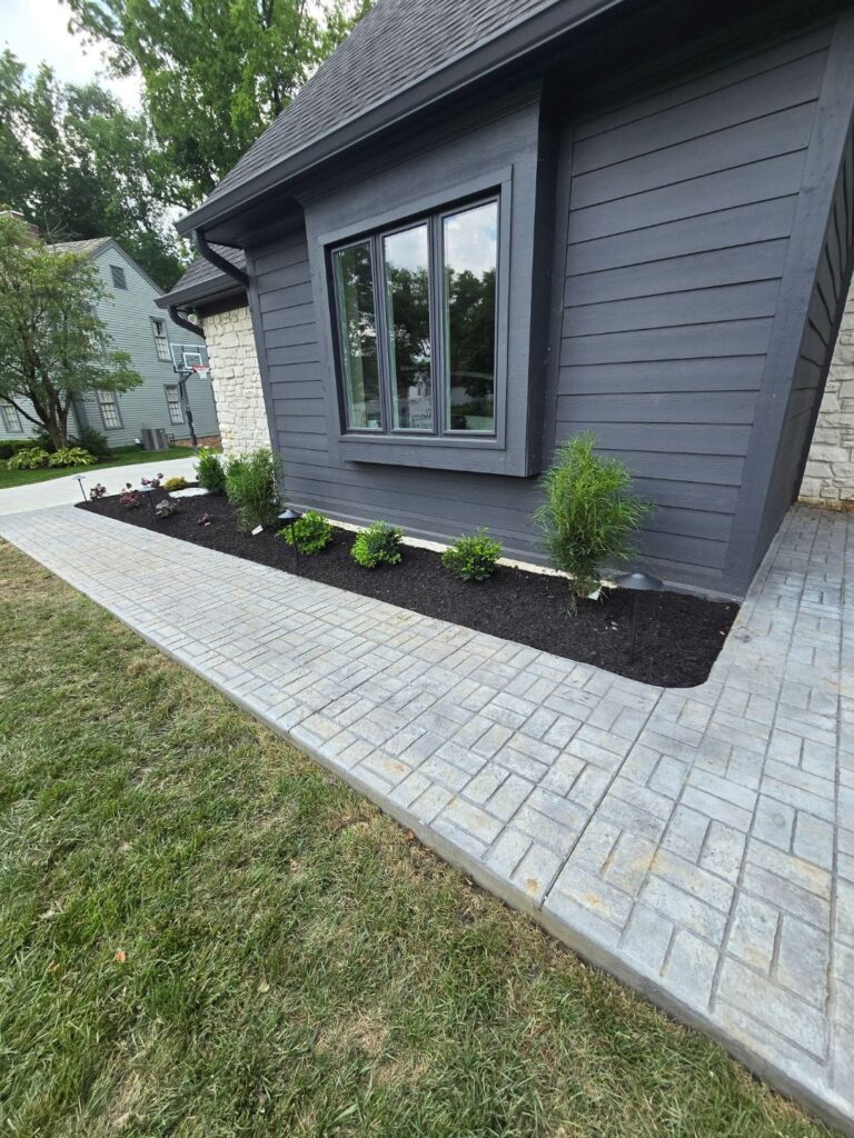 Stamped Concrete Sidewalk