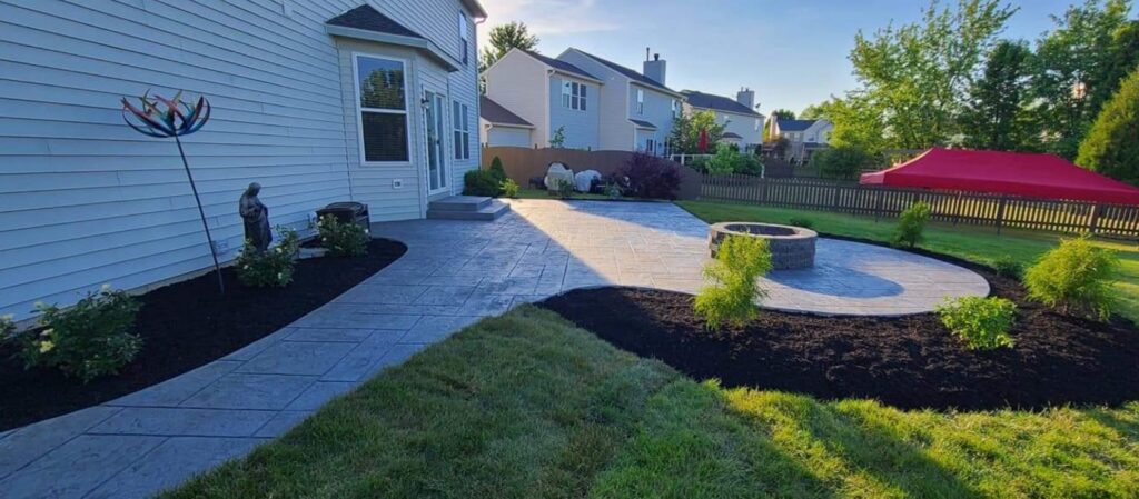 Stamped Patio and Sidewalk