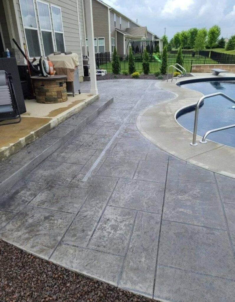 Stamped Pool Decking