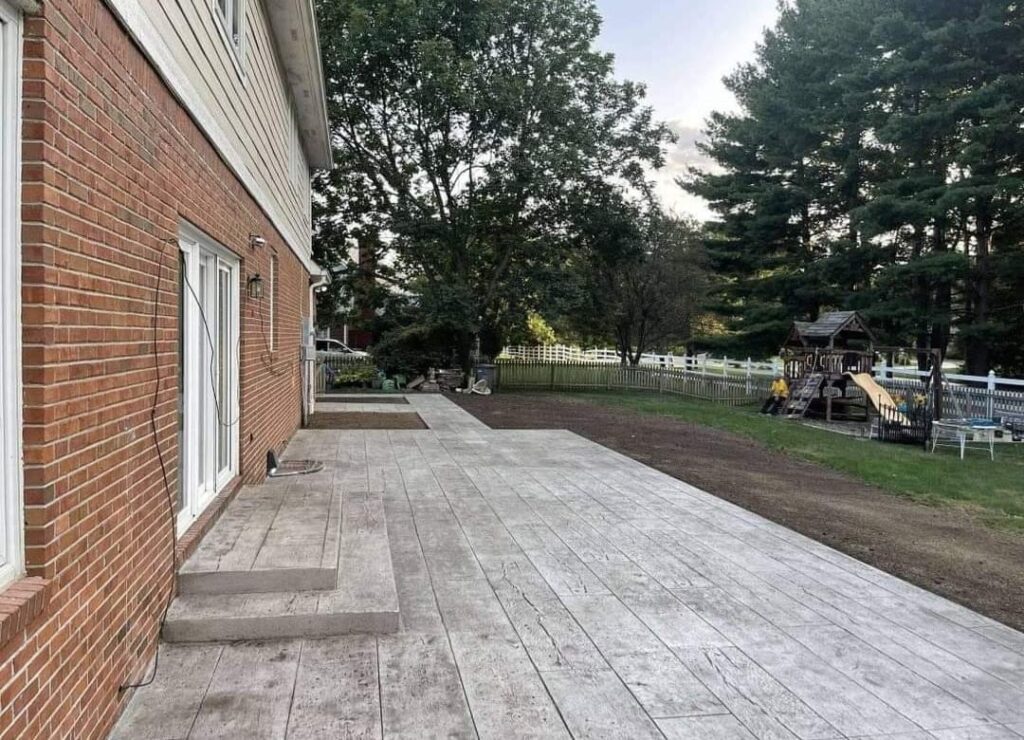Stamped Concrete Wooden Plank
