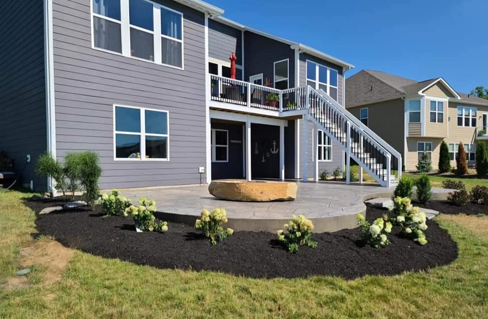 Stamped Patio and Fire Pit