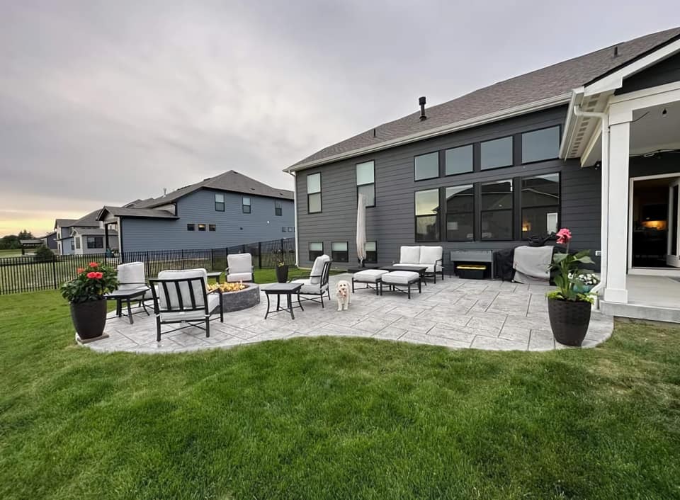 Outdoor Living Stamped Patio