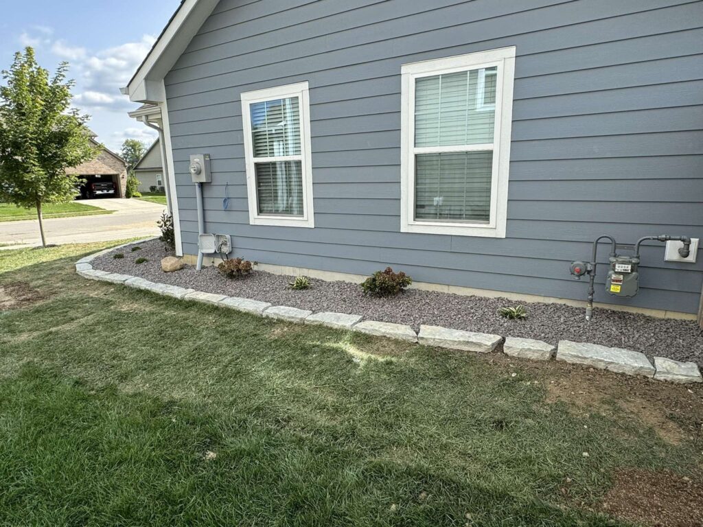 Stone edging Decorative rock Plants