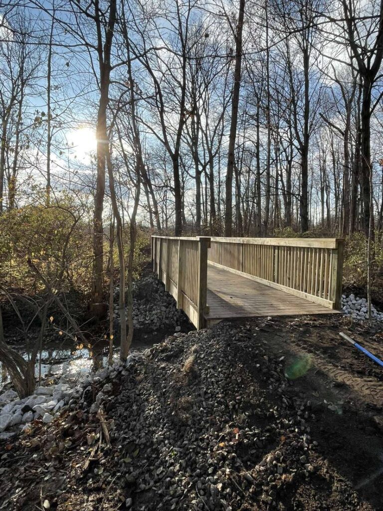 Wood bridge