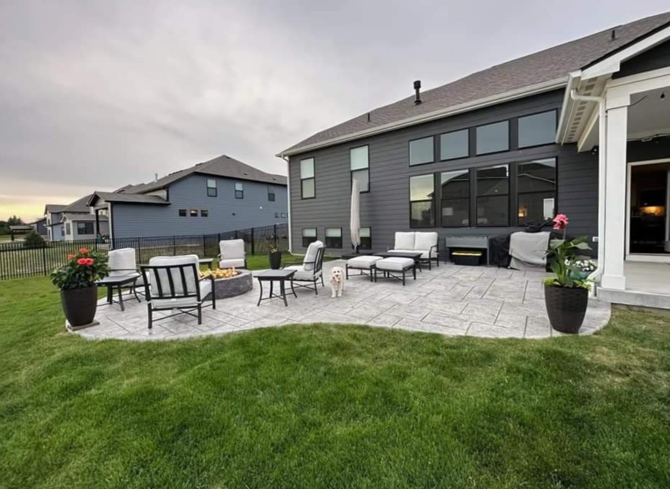 patio and firepit patio and firepit